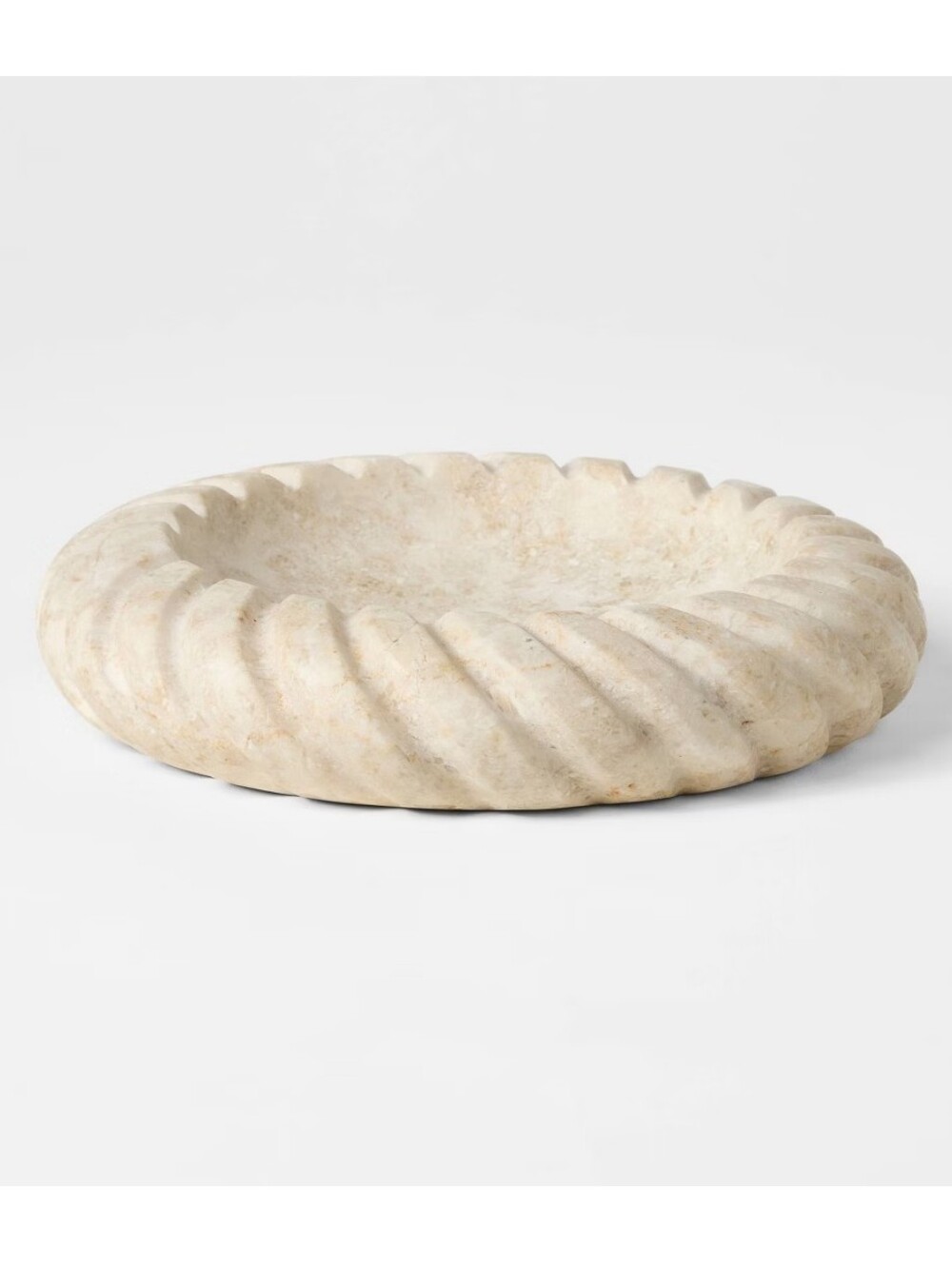 NWT Threshold™ designed with Studio McGee Twisted Edge Marble Dish Cream